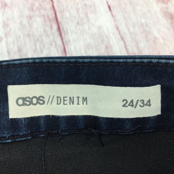 🐞NWT ASOS Design High Rise Ridley Skinny Jean Size 24x30” - Picture 5 of 15